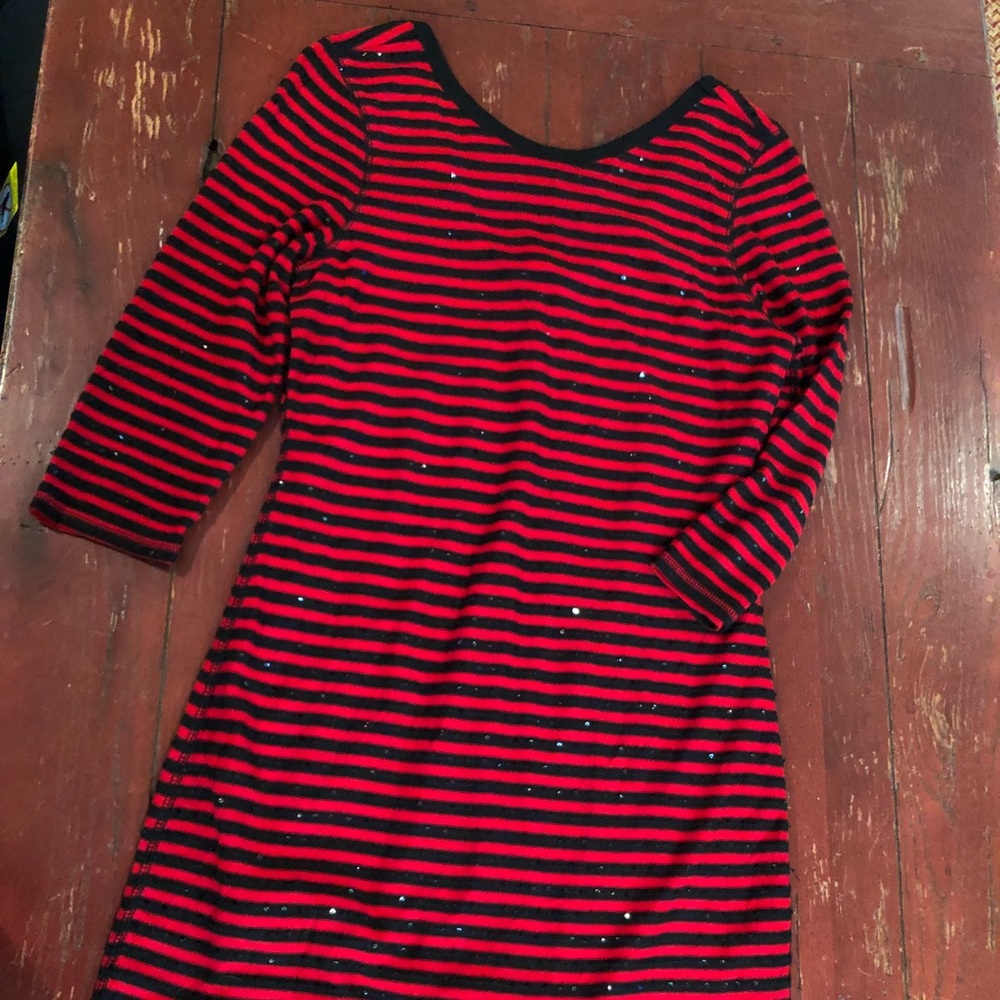 Red and black dress - game day dress